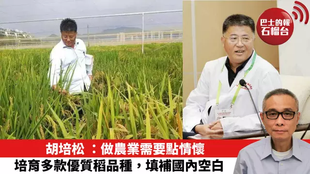 胡培松 ：做農業需要點情懷，培育多款優質稻品種，填補國內空白。